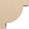Ekena Millwork 7"W x 28"D x 28"H Thin Alpine Rough Cedar Woodgrain TimberThane Corbel, Primed Tan CORUR07X28X28ALPRCPR - alternate 6
